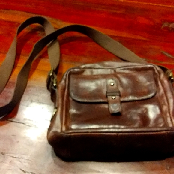 Fossil Handbags - Fossil Cross body bag. Great for men or women. Brown leather
